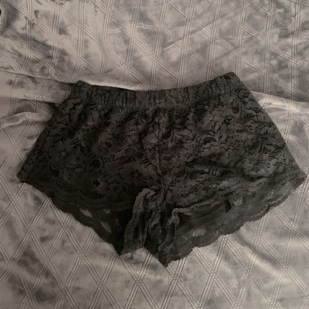 Forever 21 black lace shorts